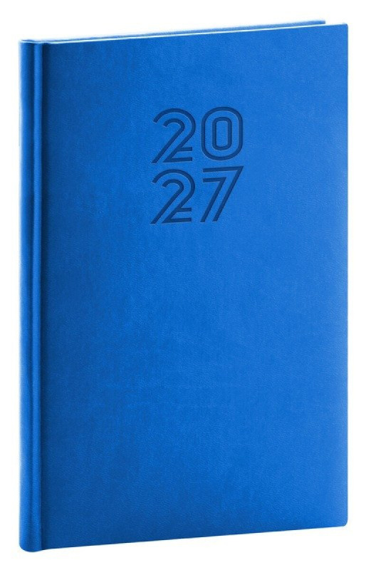 Presco Aprint 2027 - týdenní diář A5 - modrý