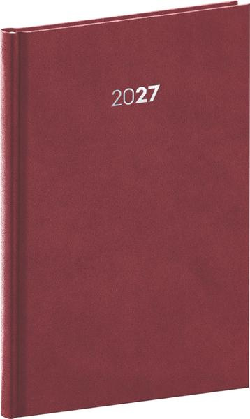NOTIQUE Týždenný diár Balakon 2027 (bordový) (stĺpcový),NOTIQUE Týždenný diár Balakon 2027 (bordový) (stĺpcový)