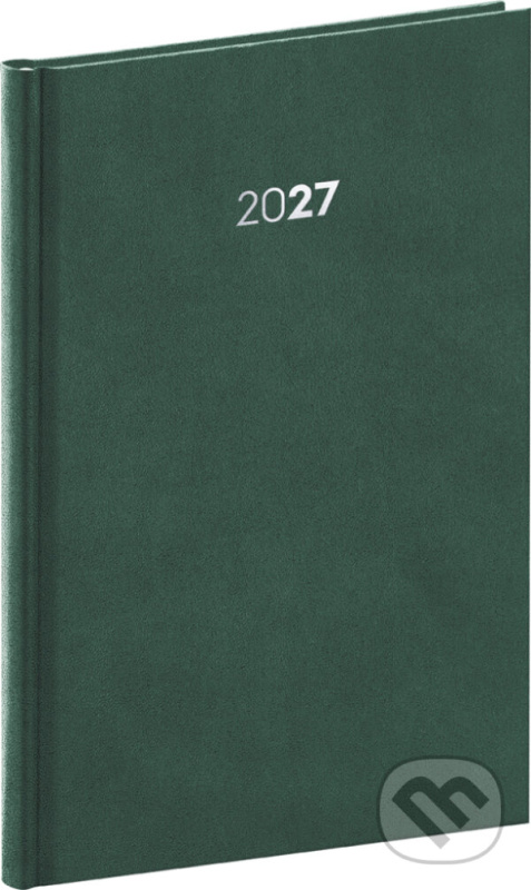 NOTIQUE Týždenný diár Balakon 2027 (zelený) (stĺpcový),NOTIQUE Týždenný diár Balakon 2027 (zelený) (stĺpcový)