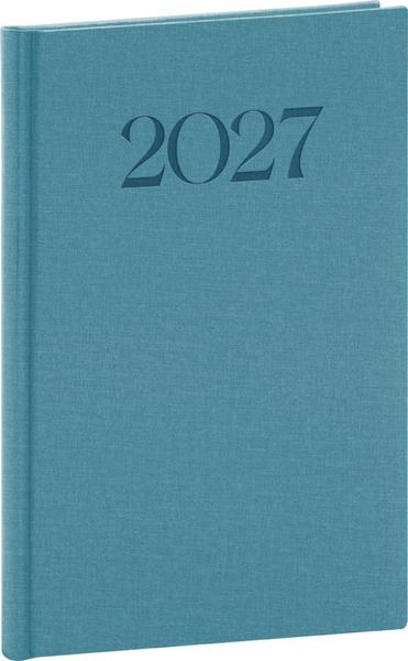 Notique týdenní diář Biella 2027 modrý 15 × 21 cm