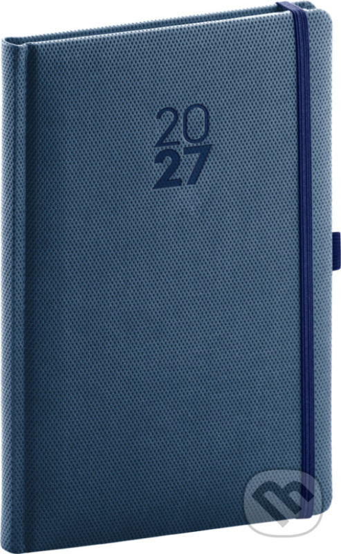 Presco Notique Diamante 2027 - týdenní diář A5 - modrý