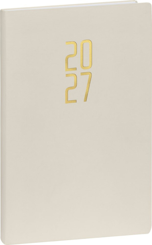 Notique týdenní diář Ponza 2027 krémový 15 × 21 cm