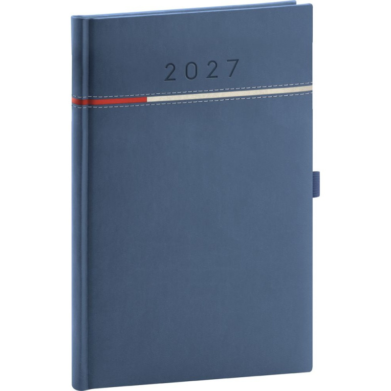 Presco Tomy 2027 - týdenní diář A5 - modrý