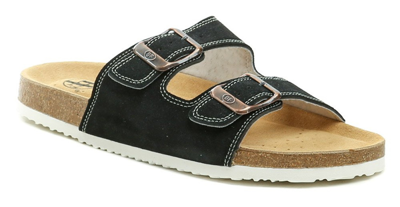 Best Feet BY-113-16-99 černé pánské nazouváky EUR 44