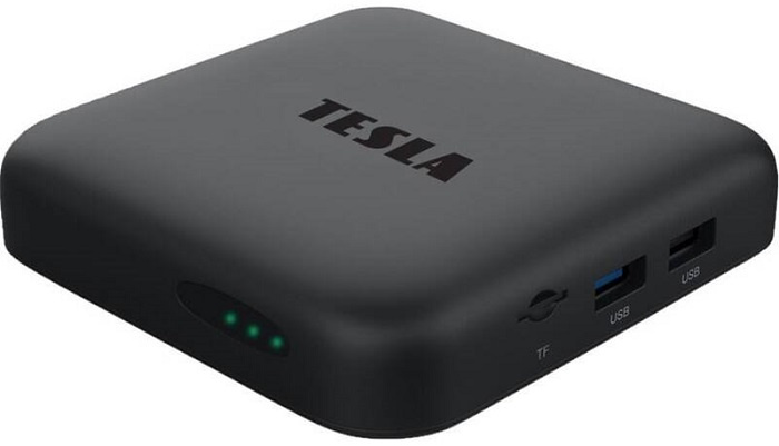 TESLA MediaBox XA400 Android TV UHD multimediální přehrávač Černá