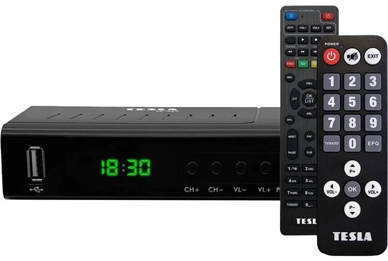 TESLA TE-323, DVB-T2 přijímač, H.265 (HEVC)