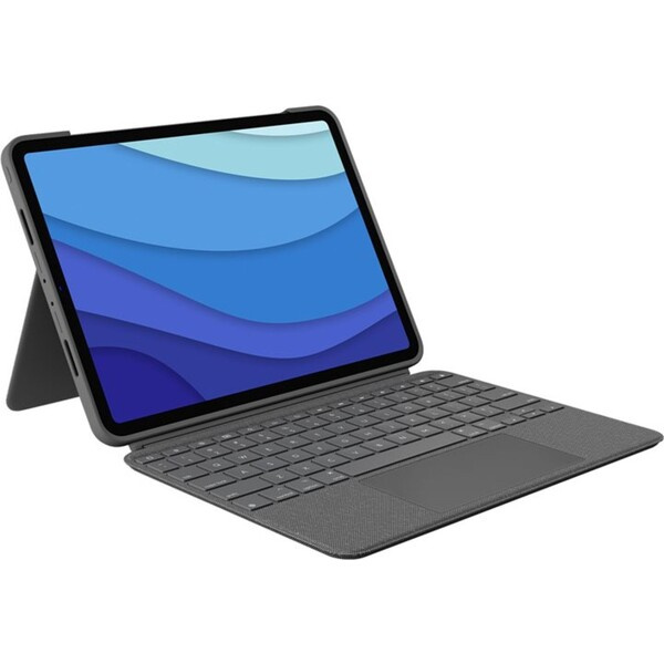Logitech Combo Touch pouzdro s CZ/SK klávesnicí iPad Pro 12.9' (5./6. generace) šedé