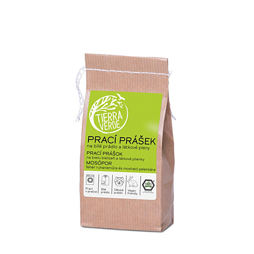 Tierra Verde – Prací prášek na bílé prádlo a pleny, 250 g