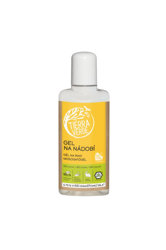 Tierra Verde – Gel na nádobí BIO citron, 110 ml