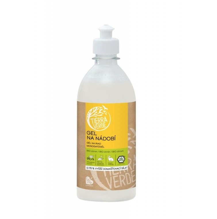 Tierra Verde – Gel na nádobí BIO citron 500 ml