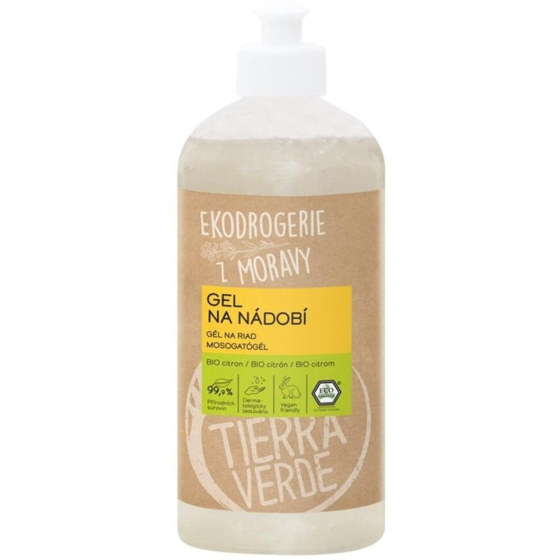 Tierra Verde BIO Gel na nádobí citron