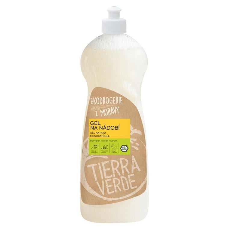 Tierra Verde – Gel na nádobí BIO citron 1 l