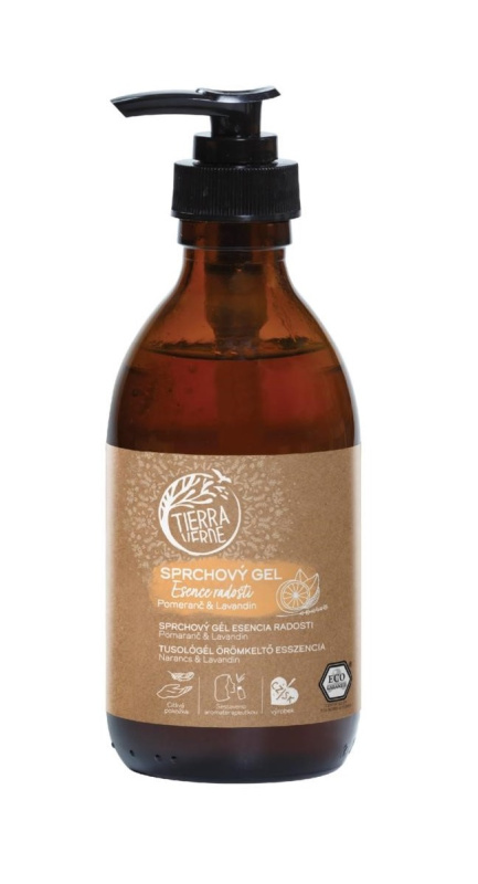 TIERRA VERDE Sprchový gel Esence radosti - pomeranč & lavandin, 230 ml