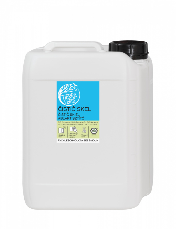 Tierra Verde – Čistič skel BIO pomeranč a citronela 5 l
