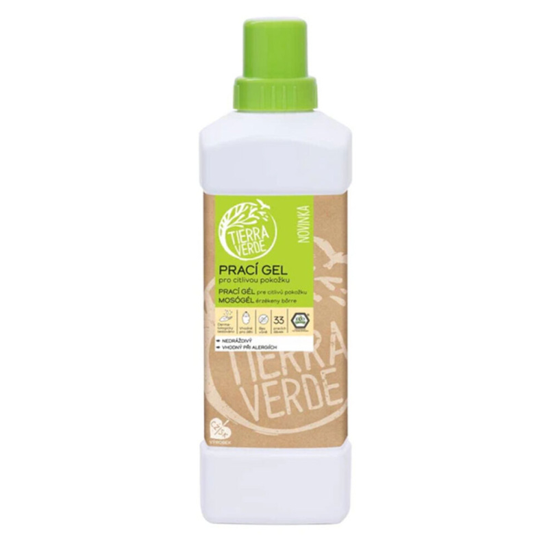 Tierra Verde – Prací gel bez vůně (Yellow & Blue), 1 l