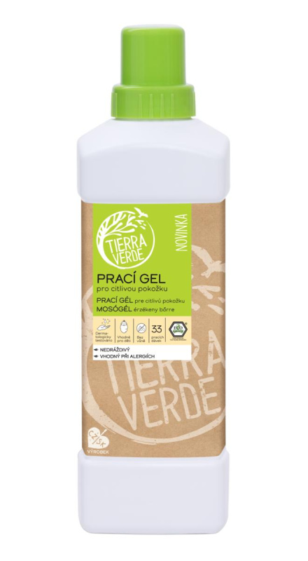 Tierra Verde – Prací gel bez vůně (Yellow & Blue), 1 l