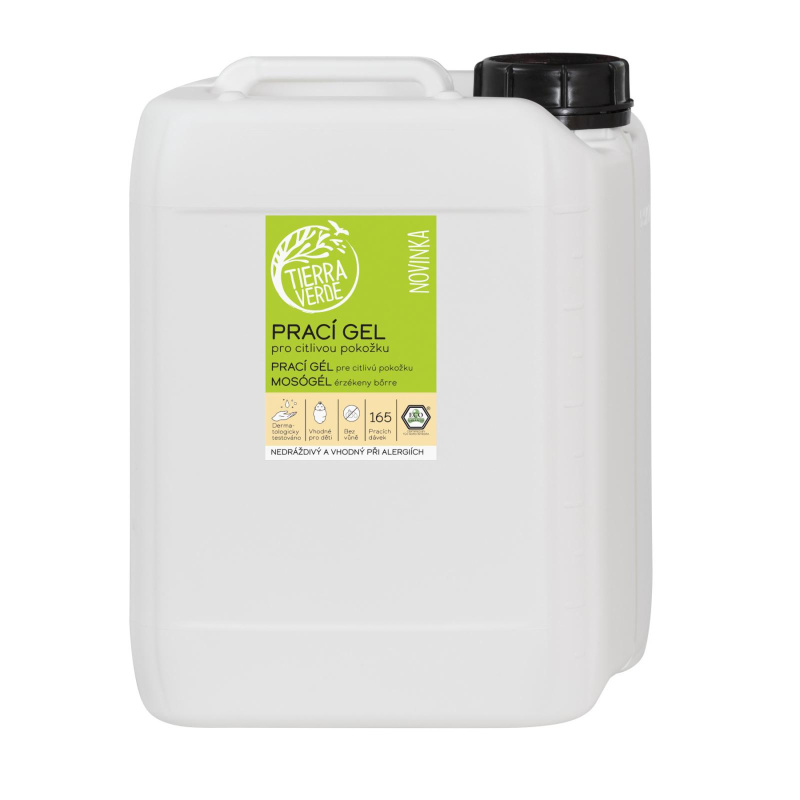 Tierra Verde – Prací gel  pro citlivou pokožku 5 l