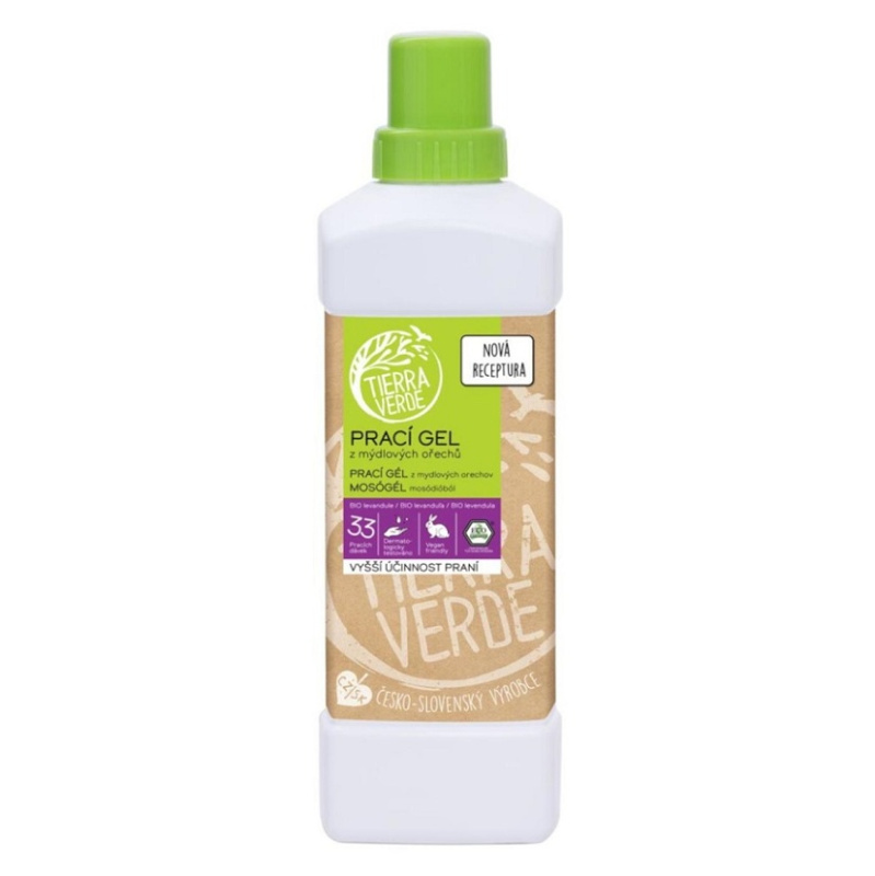 Tierra Verde – Prací gel levandule (Yellow & Blue), 1 l
