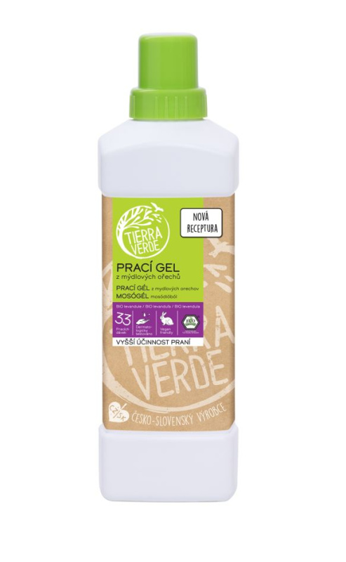 Tierra Verde – Prací gel levandule (Yellow & Blue), 1 l