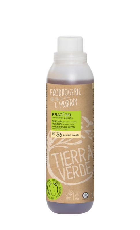 Tierra Verde Prací gel citlivá pokožka, 1 l
