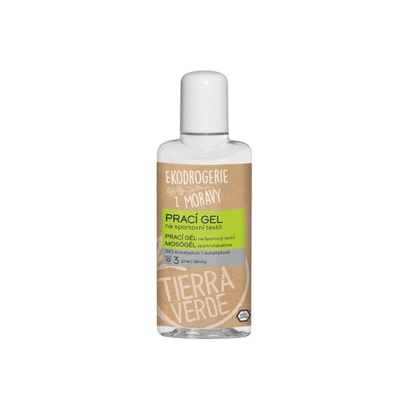 Tierra Verde – Prací gel sport BIO eukalyptus (TIERRA VERDE), 110 ml