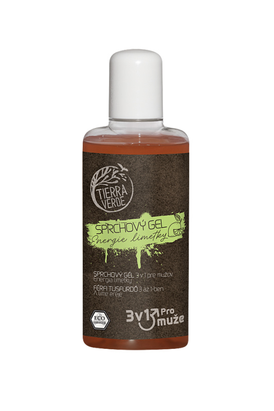Tierra Verde – Sprchový gel pro muže Energie limetky, 110 ml