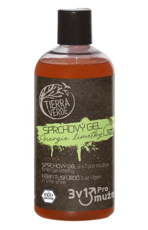 Tierra Verde – Sprchový gel pro muže Energie limetky, 500 ml