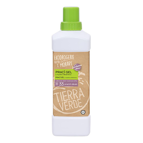 Tierra Verde Prací gel s mydlicí a vůní květin, 1 l