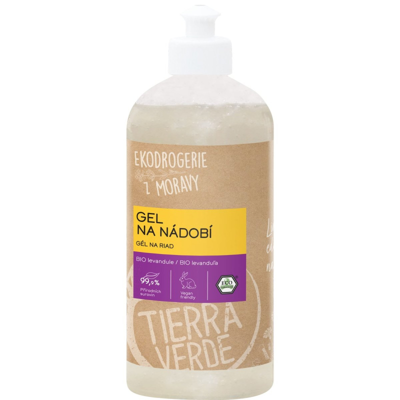 Tierra Verde Gel na nádobí s BIO levandulí