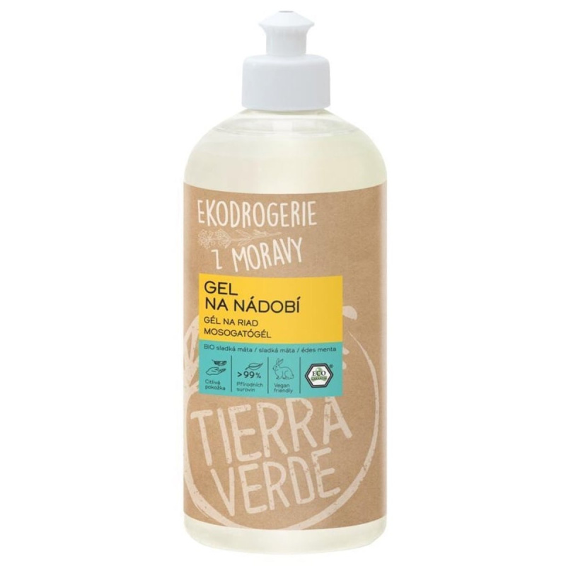 Tierra Verde Gel na nádobí BIO sladká máta