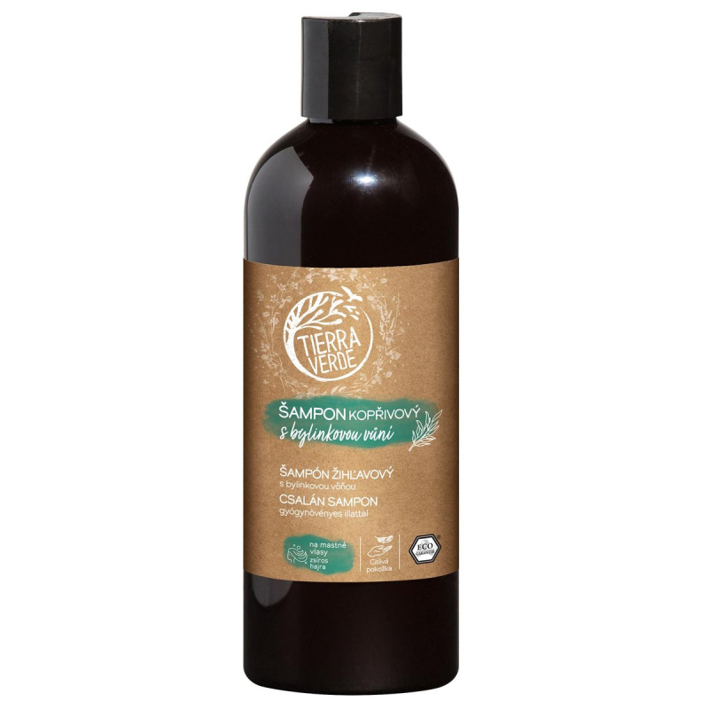Tierra Verde Kopřivový šampon na mastné vlasy s bylinkovou vůní