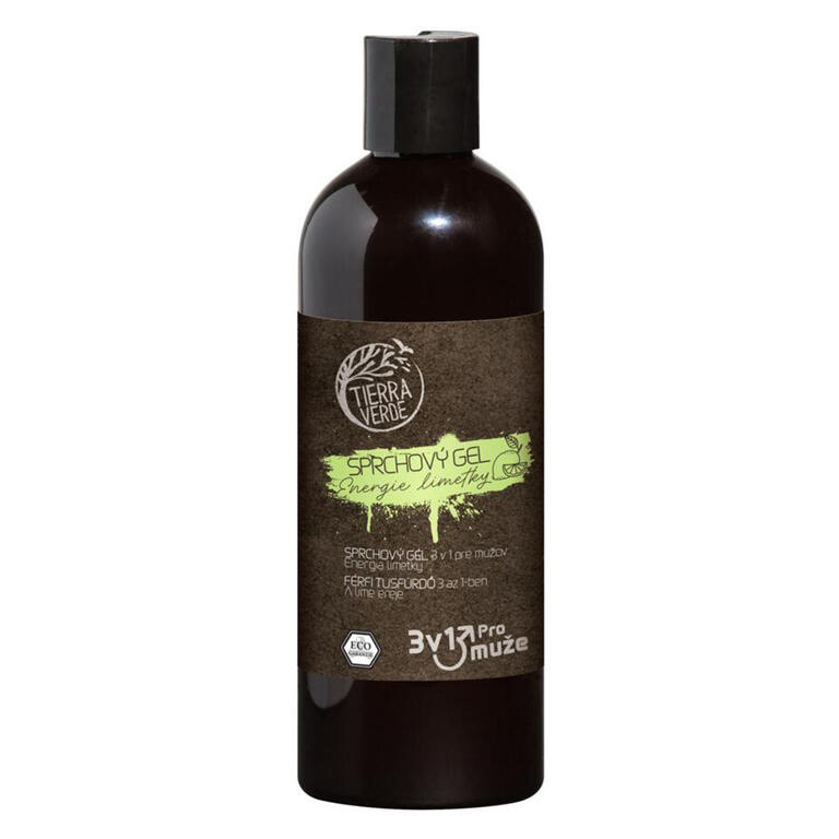 Tierra Verde Sprchový gel pro muže 3v1 Energie limetky 500 ml