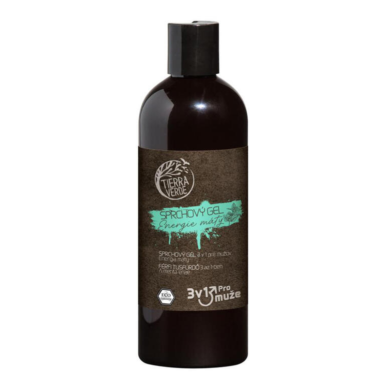 Tierra Verde Sprchový gel pro muže 3v1 – energie máty