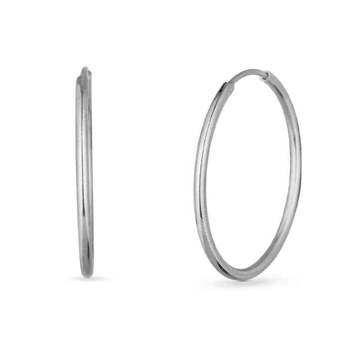 Vuch Nadčasové ocelové kruhy Silver Yetta