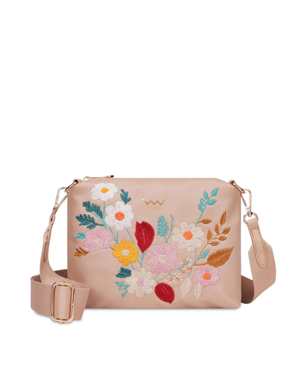 Dámská kabelka Vuch Coalie Flowers Beige
