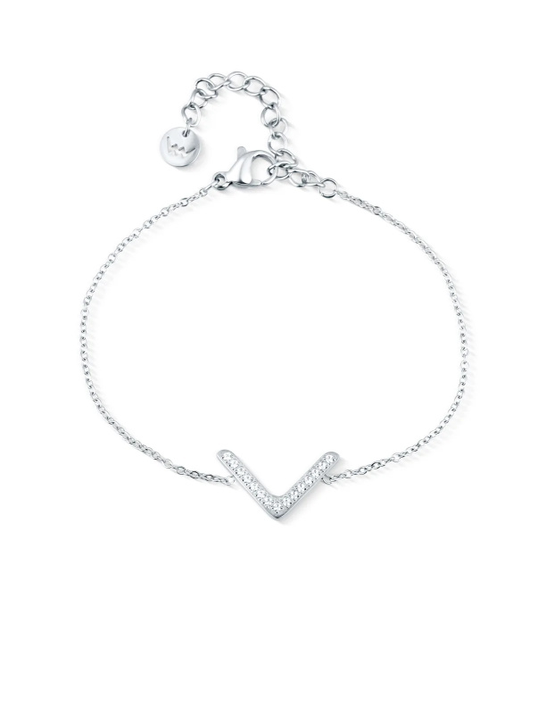 Vuch Oslnivý ocelový náhrdelník Amelora Silver P14641