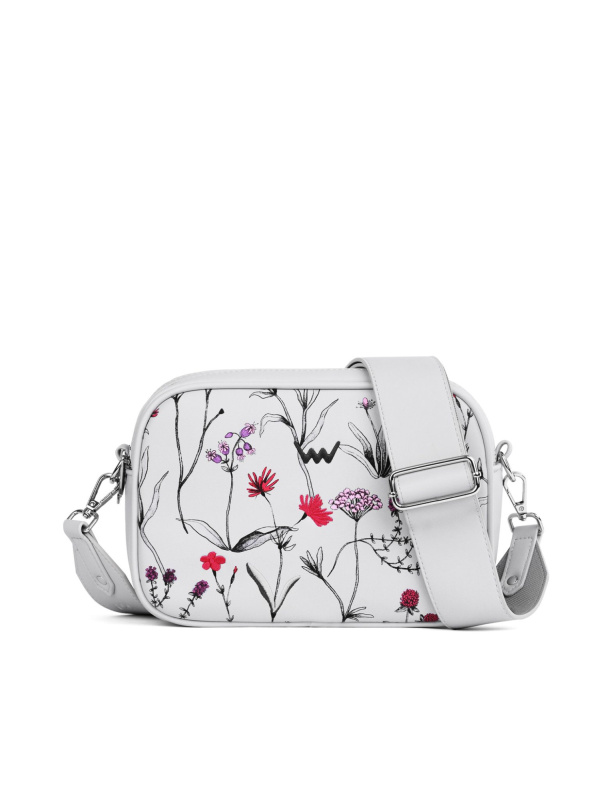 Dámská kabelka Vuch Massimo Wildflowers Grey