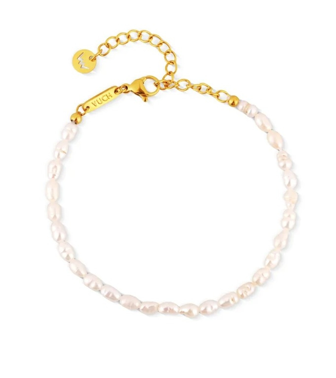 Vuch Dámský perlový náramek z říčních perel Mireya Gold