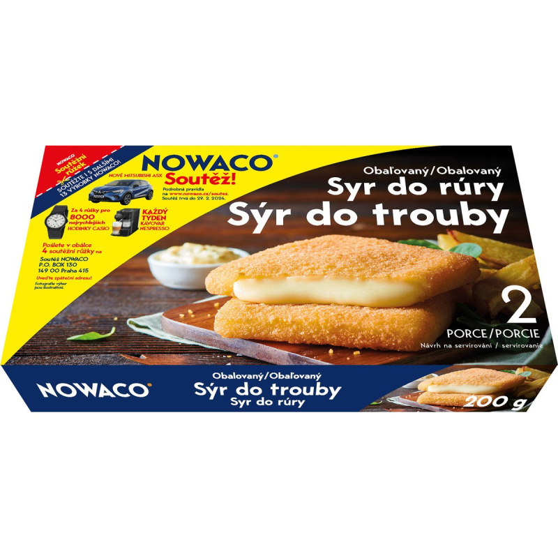 Nowaco Obalovaný sýr do trouby