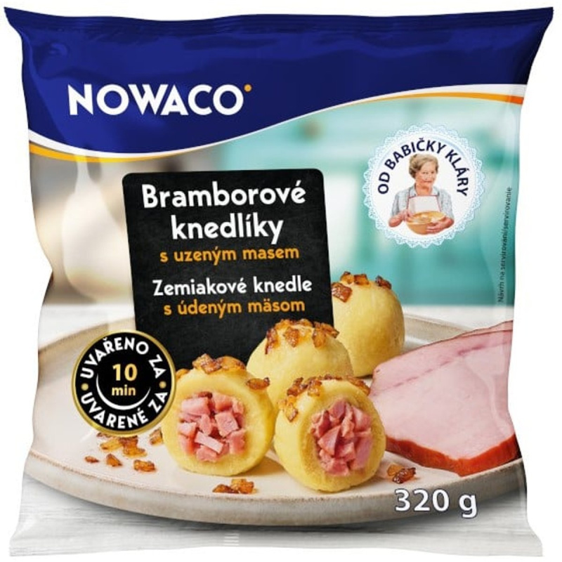 Nowaco Od babičky Kláry Bramborové knedlíky s uzeným masem