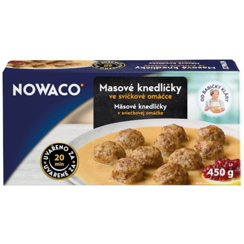 Nowaco Od babičky Kláry Masové knedlíčky ve svíčkové omáčce