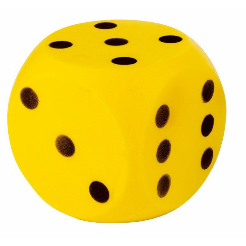 Androni Kostka měkká -  velikost 16 cm, žlutá
