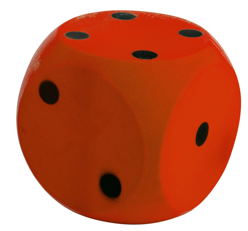 Androni Kostka měkká 10 cm červená