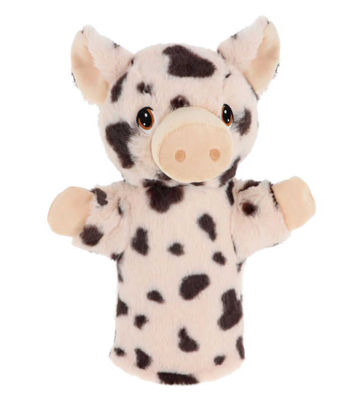 Keel Toys SE3077-6 Keeleco Prasátko - eko plyšový maňásek na ruku 27 cm