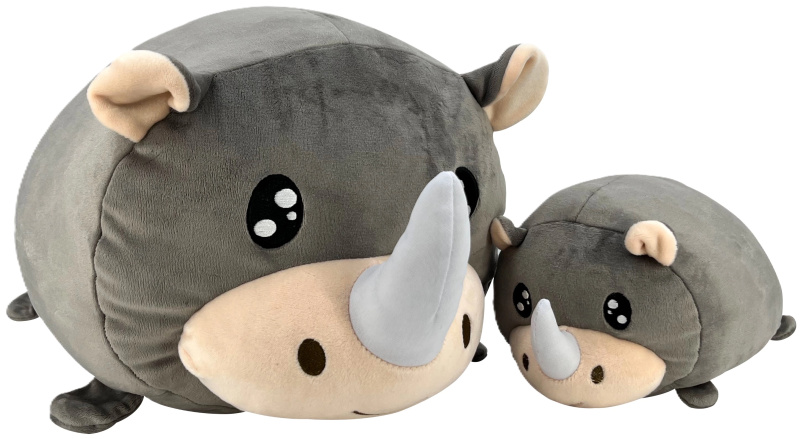 Magic Baby nosorožec – maminka a mládě, plyšový set 20 a 40 cm