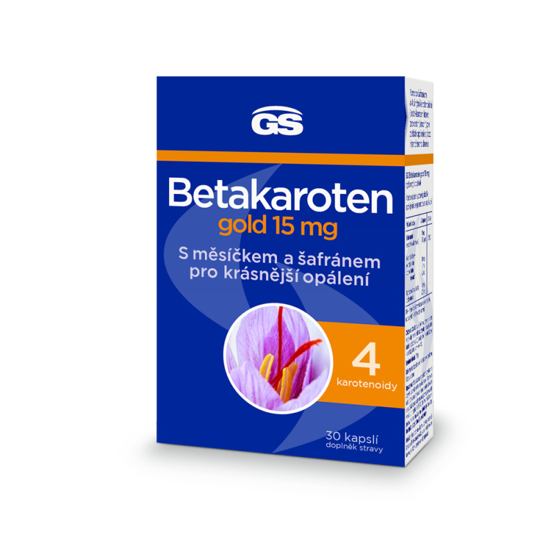 GS Betakaroten gold 15 mg 30 kapslí