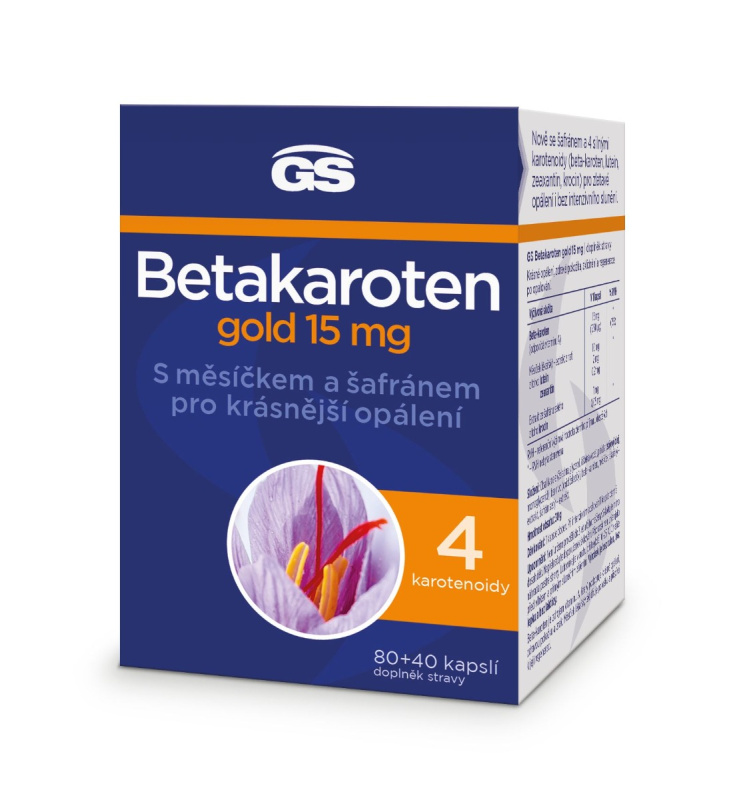 GS Betakaroten gold 15mg cps.80+40
