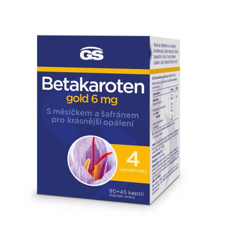 GS Betakaroten gold 6 mg 90 + 45 kapslí
