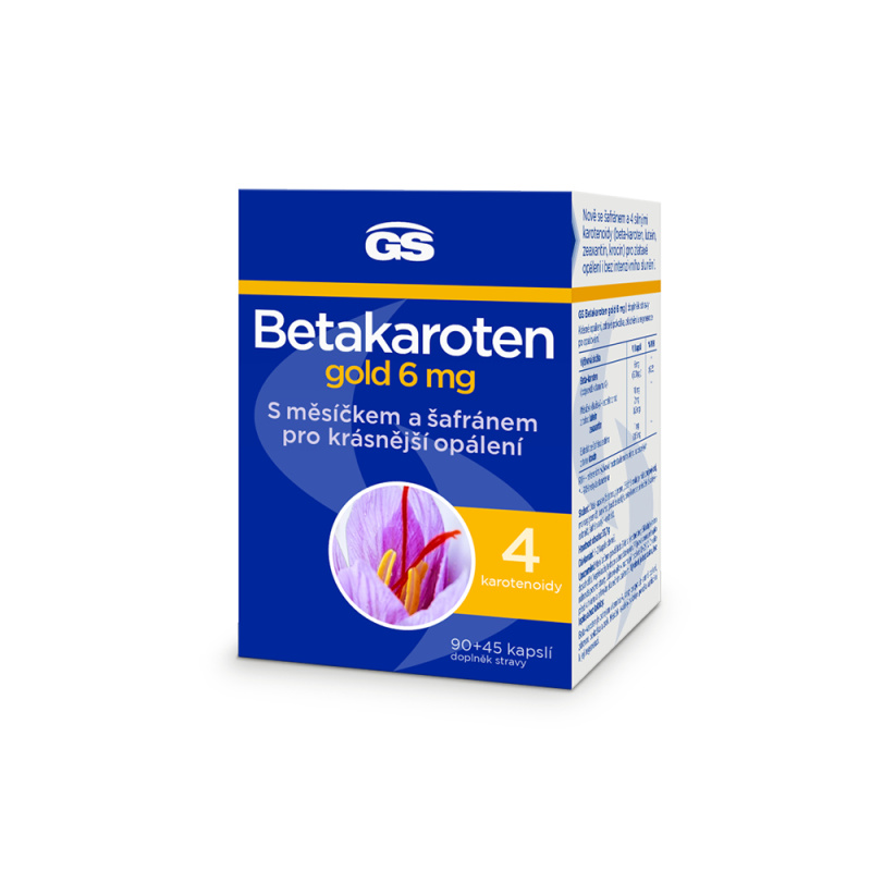 GS Betakaroten gold 6 mg 90 + 45 kapslí