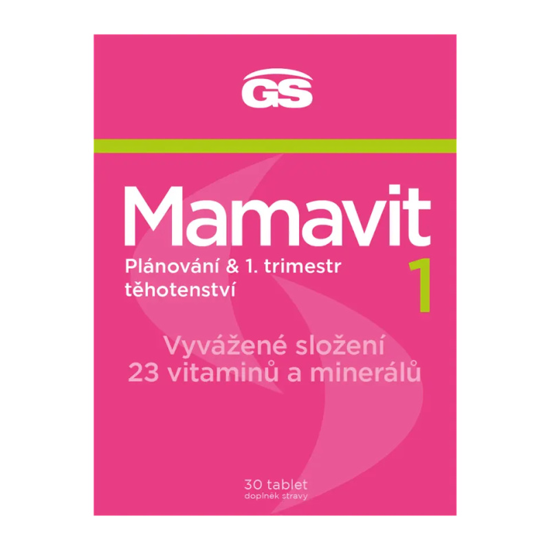 GS Mamavit 1 Plánování a 1.trimestr 30 tablet